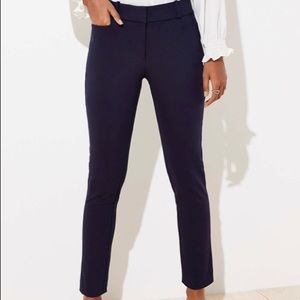 Ann Taylor Loft navy blue skinny trousers